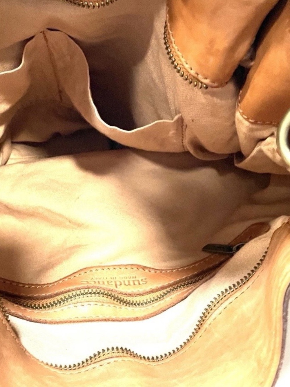 Sundance woven Italian leather bag purse - Picture 9 of 11